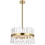 3_Serephina 20" Wide Satin Gold Crystal 10-Light Pendant
