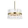 5_Serephina 20" Wide Satin Gold Crystal 10-Light Pendant more views