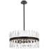 Serephina 25" Wide Black Clear Crystal 14-Light Pendant