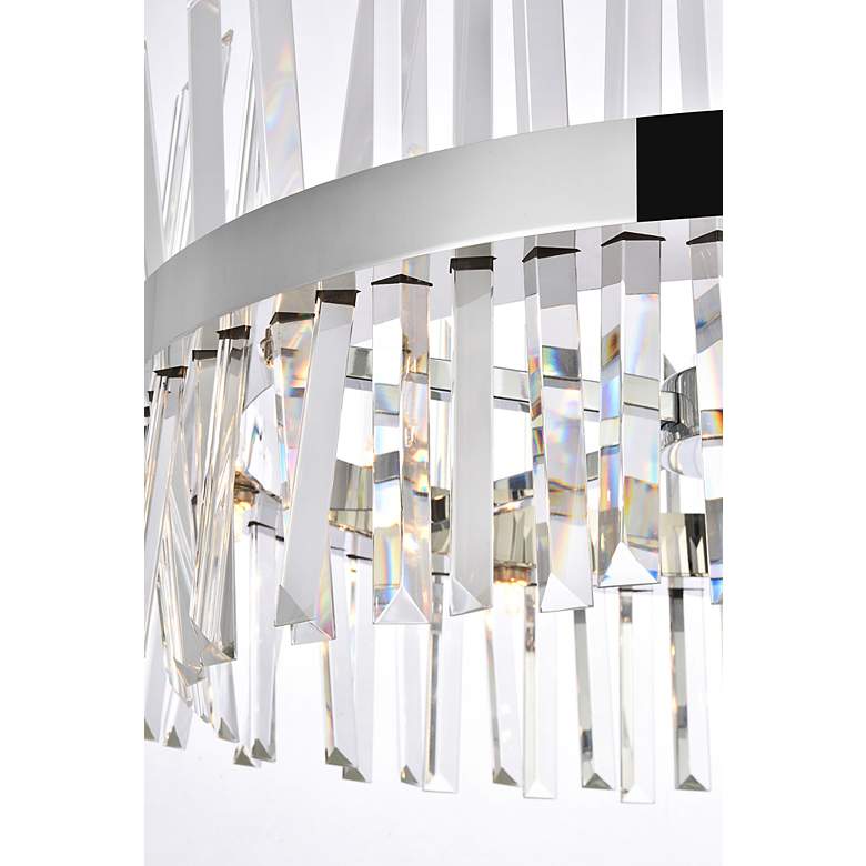 Image 6 Serephina 25" Wide Chrome Clear Crystal 14-Light Pendant more views