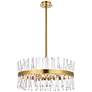 3_Serephina 25" Wide Satin Gold Crystal 14-Light Pendant