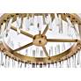7_Serephina 25" Wide Satin Gold Crystal 14-Light Pendant more views