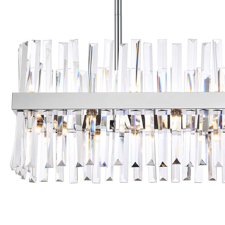 Image 3 Serephina 30 inch Crystal Rectangle Chandelier Lt more views