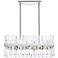 Serephina 30"W Chrome Crystal 16-Light Linear Chandelier