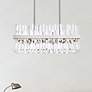 1_Serephina 30"W Chrome Crystal 16-Light Linear Chandelier