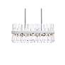3_Serephina 30"W Chrome Crystal 16-Light Linear Chandelier more views