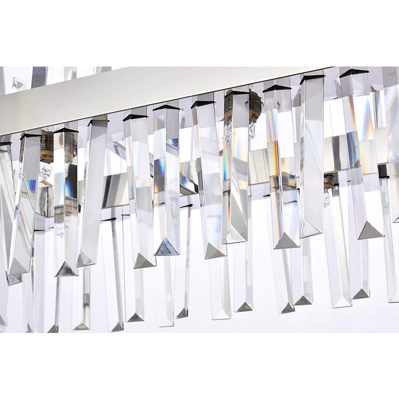 Image 4 Serephina 30"W Chrome Crystal 16-Light Linear Chandelier more views