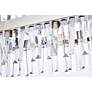 4_Serephina 30"W Chrome Crystal 16-Light Linear Chandelier more views