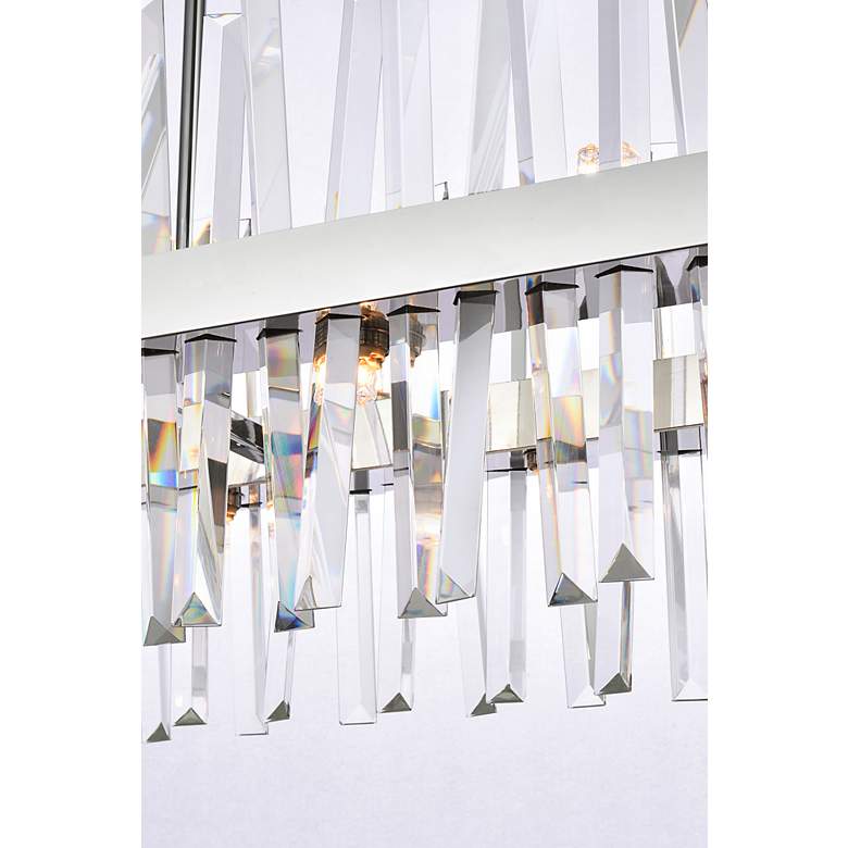 Image 5 Serephina 30"W Chrome Crystal 16-Light Linear Chandelier more views