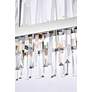 5_Serephina 30"W Chrome Crystal 16-Light Linear Chandelier more views
