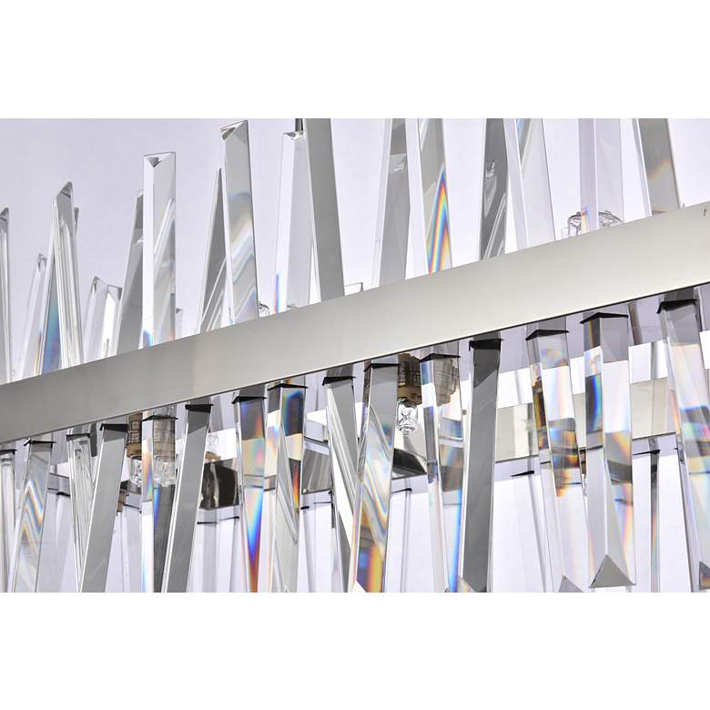 Image 6 Serephina 30"W Chrome Crystal 16-Light Linear Chandelier more views