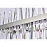 6_Serephina 30"W Chrome Crystal 16-Light Linear Chandelier more views