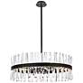 2_Serephina 32" Wide Black Crystal 16-Light Drum Chandelier