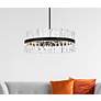 3_Serephina 32" Wide Black Crystal 16-Light Drum Chandelier more views