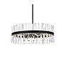 4_Serephina 32" Wide Black Crystal 16-Light Drum Chandelier more views