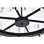 6_Serephina 32" Wide Black Crystal 16-Light Drum Chandelier more views