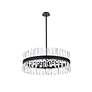 Serephina 32" Wide Black Crystal 16-Light Drum Chandelier