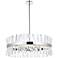 Serephina 32" Wide Chrome Crystal 16-Light Drum Chandelier