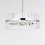 1_Serephina 32" Wide Chrome Crystal 16-Light Drum Chandelier