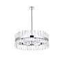 Serephina 32" Wide Chrome Crystal 16-Light Drum Chandelier