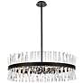 2_Serephina 36" Wide Black Crystal 16-Light Round Chandelier