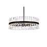 4_Serephina 36" Wide Black Crystal 16-Light Round Chandelier more views