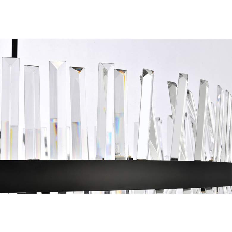 Image 6 Serephina 36" Wide Black Crystal 16-Light Round Chandelier more views