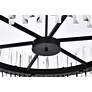 6_Serephina 36" Wide Black Crystal 16-Light Round Chandelier more views