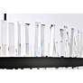 7_Serephina 36" Wide Black Crystal 16-Light Round Chandelier more views