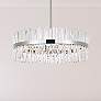 1_Serephina 36" Wide Chrome Crystal 16-Light Drum Chandelier