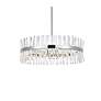 4_Serephina 36" Wide Chrome Crystal 16-Light Drum Chandelier more views