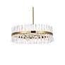Thumbnail4 of Serephina 36"W Satin Gold Crystal 16-Light Round Chandelier more views