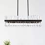 Serephina 42" Wide 24-Light Rectangular Modern Crystal Chandelier in scene