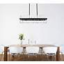 Serephina 42" Wide 24-Light Rectangular Modern Crystal Chandelier in scene