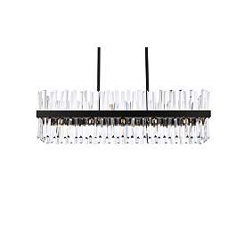 Image5 of Serephina 42" Wide 24-Light Rectangular Modern Crystal Chandelier more views