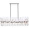 Serephina 42" Wide Chrome Crystal 24-Light Linear Chandelier