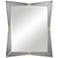 Serephine Gray Mirrored 30"x36" Rectangular Wall Mirror