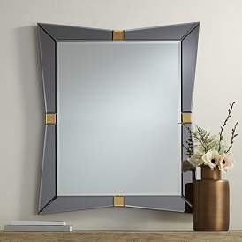 Image1 of Serephine Gray Mirrored 30"x36" Rectangular Wall Mirror