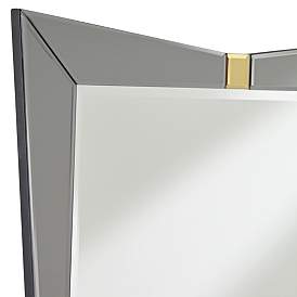 Image3 of Serephine Gray Mirrored 30"x36" Rectangular Wall Mirror more views