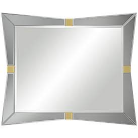 Image5 of Serephine Gray Mirrored 30"x36" Rectangular Wall Mirror more views
