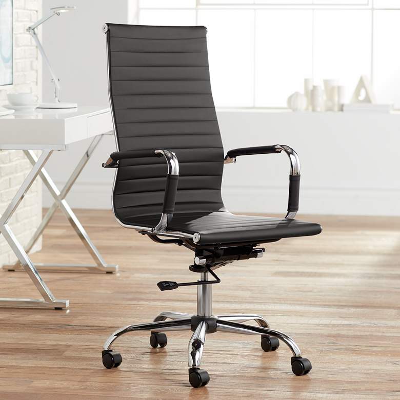 Image 1 Serge Black High Back Swivel Office Chair