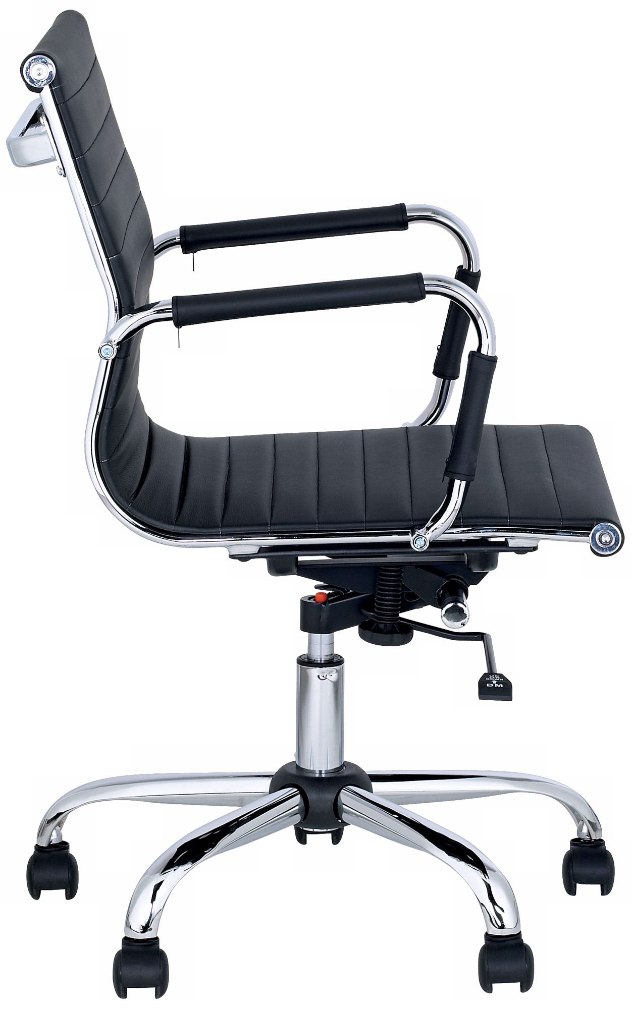 Serge Black Low Back Swivel Office Chair M5403 Lamps Plus
