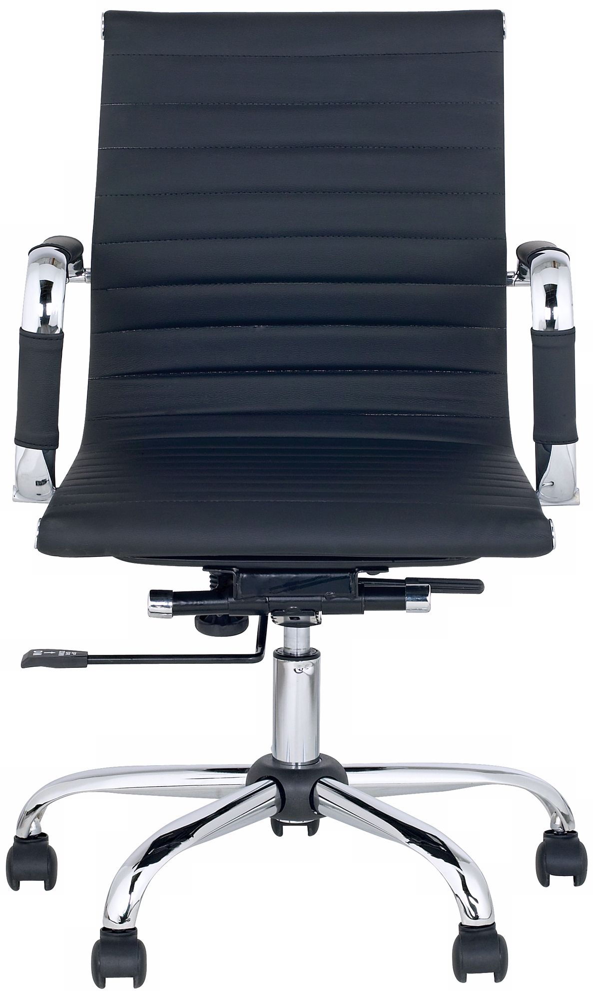 Serge Black Low Back Swivel Office Chair M5403 Lamps Plus