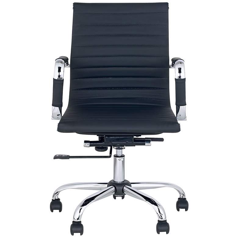 Image 5 Serge Black Low Back Swivel Office Chair more views