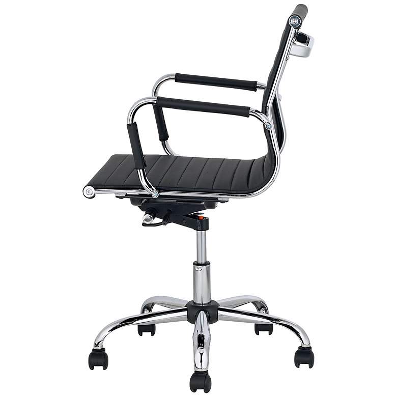 Image 6 Serge Black Low Back Swivel Office Chair more views