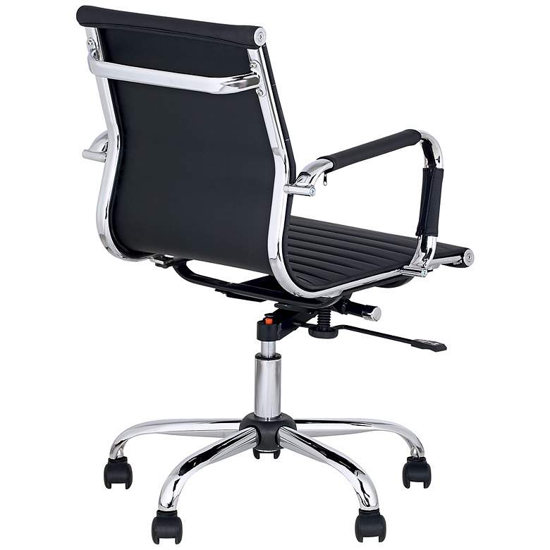 Image 7 Serge Black Low Back Swivel Office Chair more views