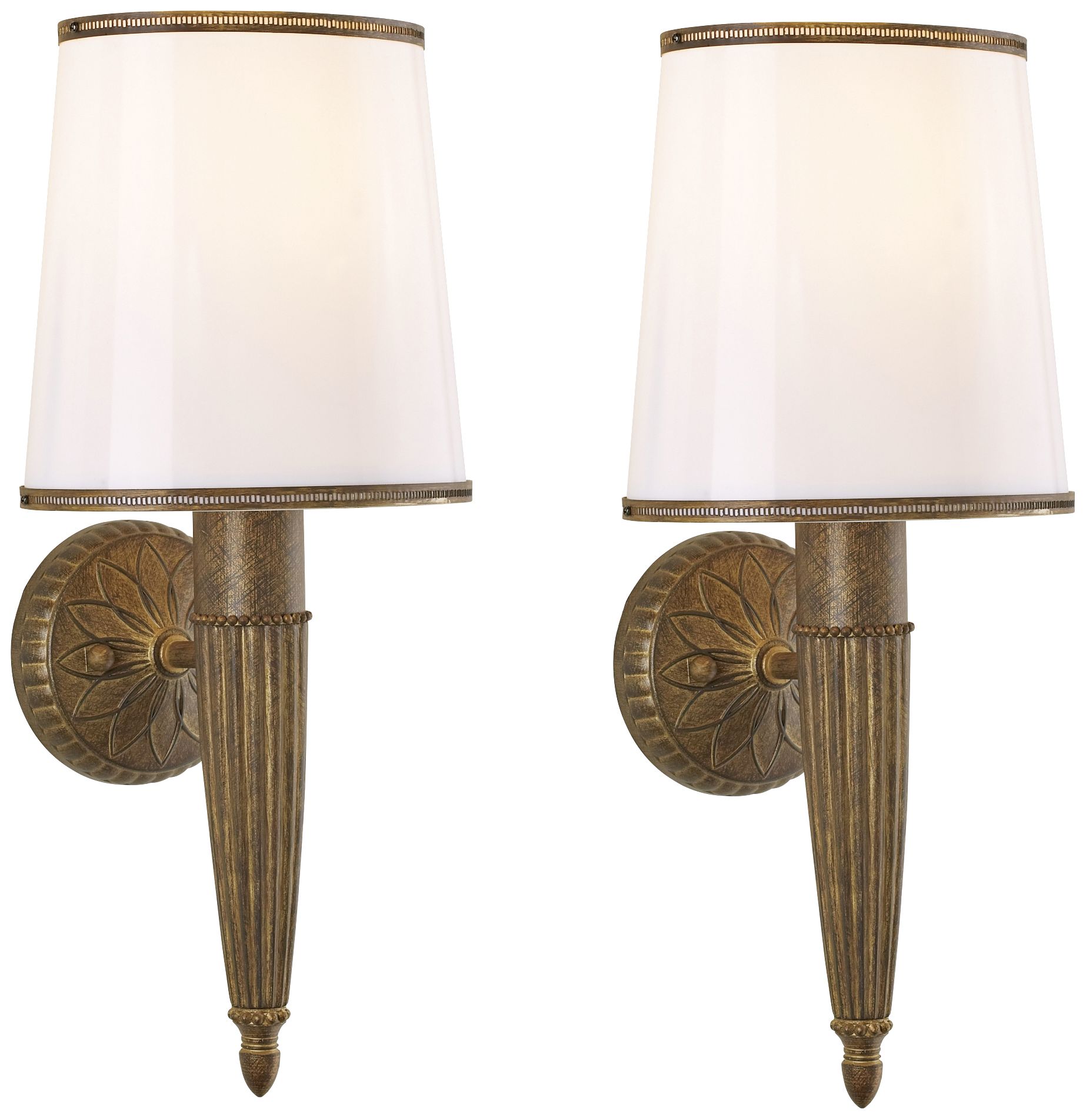 Image Serina 19" High Golden Harvest Wall Sconce Set of 2