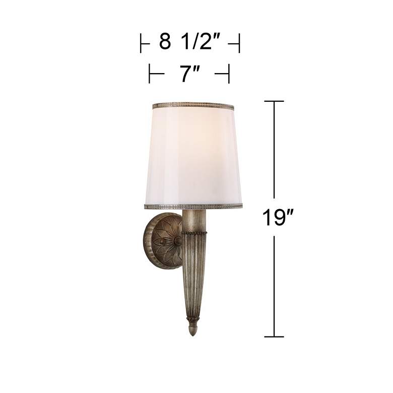 Image 2 Serina 19" High Weathered Bronze Wall Sconce Set of 2 more views