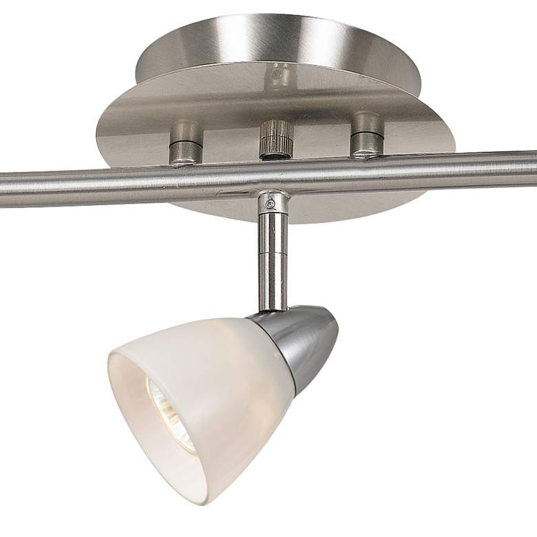 Image 3 Serpentine 5-Light Steel and White Adjustable Track Fixture more views