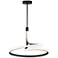 Serpentine Large Pendant Black